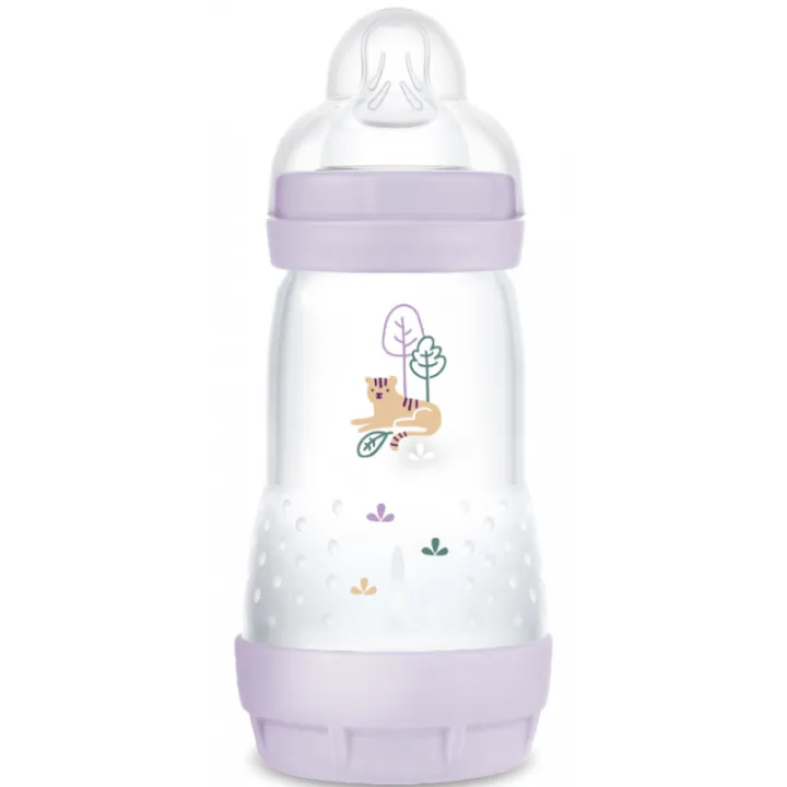 Biberon rose Easy start anti-colique 2+ mois débit 2 Mam - 1 biberon de 260 ml