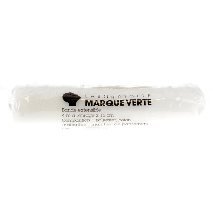 Bande Extensible 4m x 15cm Marque Verte - 1 unité