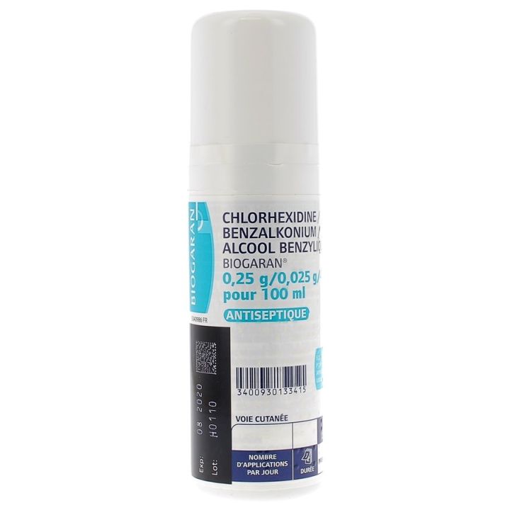Chlorhexidine antiseptique Biogaran – 100 ml