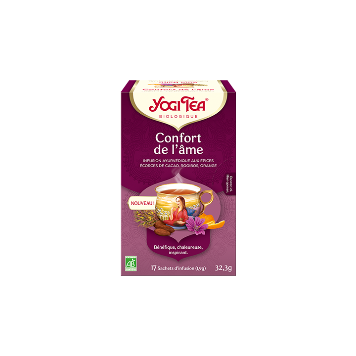 Confort de l'âme infusion bio Yogi Tea - boite de 17 sachets