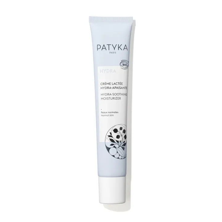 Hydra Crème lactée hydra apaisante bio Patyka - tube de 40ml