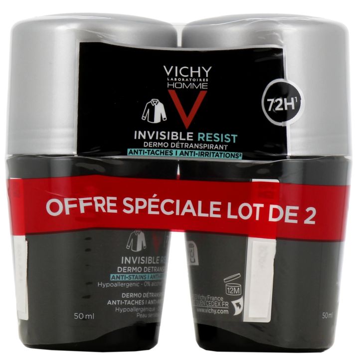 Invisible Resist Déodorant homme dermo détranspirant Vichy