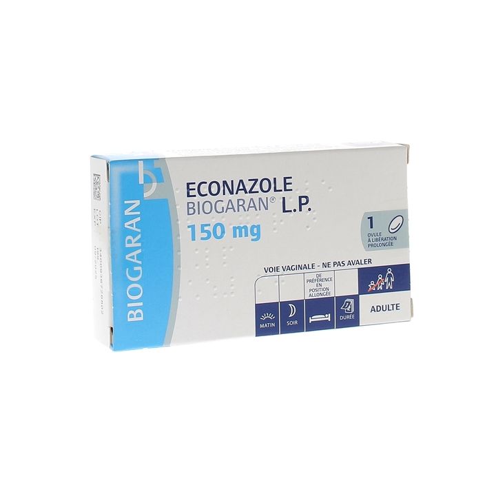 Econazole L.P 150mg Biogaran - boîte de 1 ovule