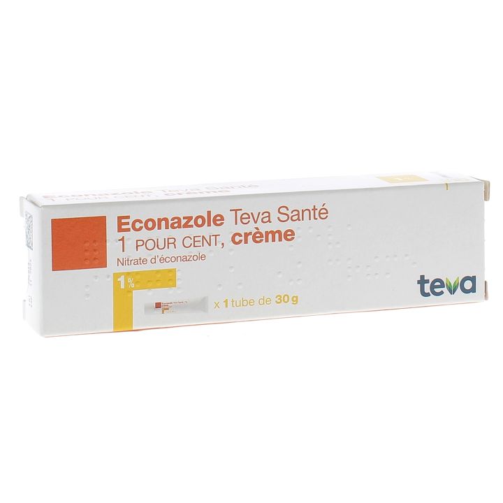 Econazole crème 1% Teva - tube de 30g