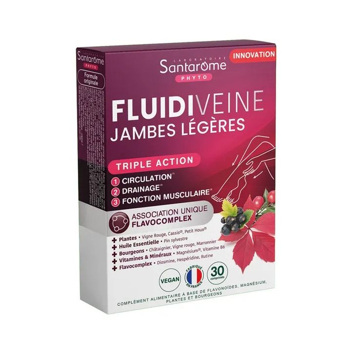 Fluidiveine Jambes légères triple action Santarome