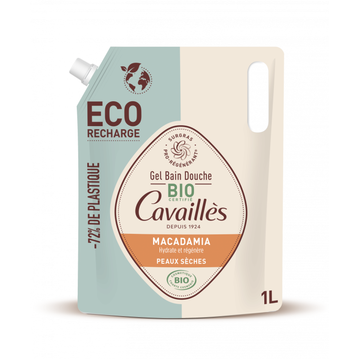 Gel bain douche BIO Macadamia Rogé Cavaillès