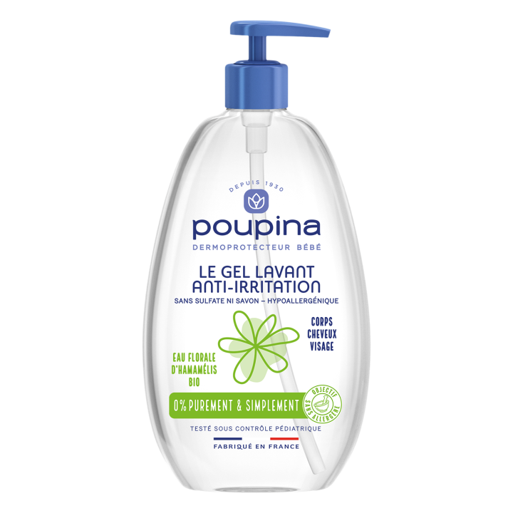 Gel lavant anti-irritation Poupina