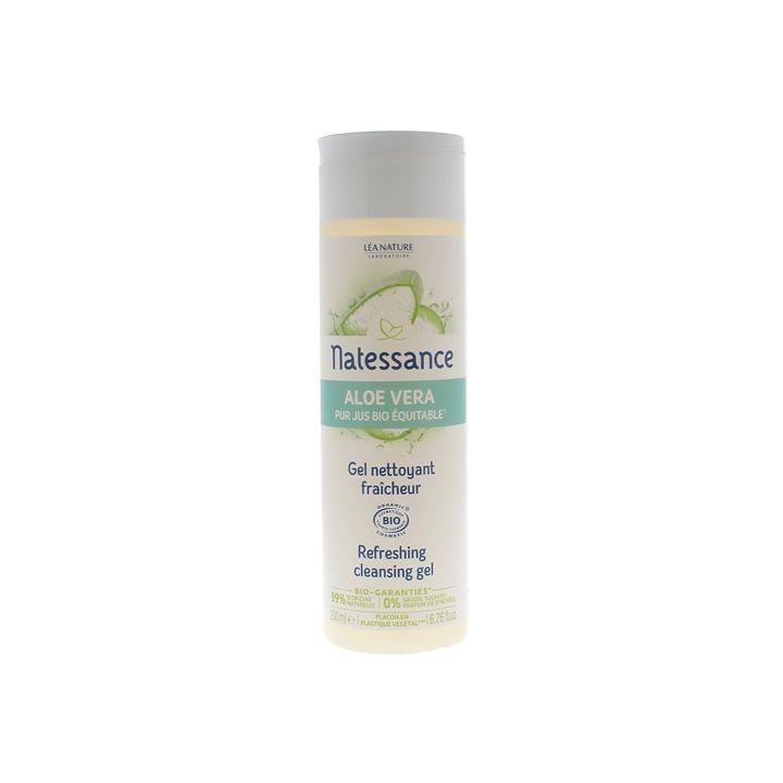 Gel nettoyant fraîcheur bio Natessance - flacon de 200 ml
