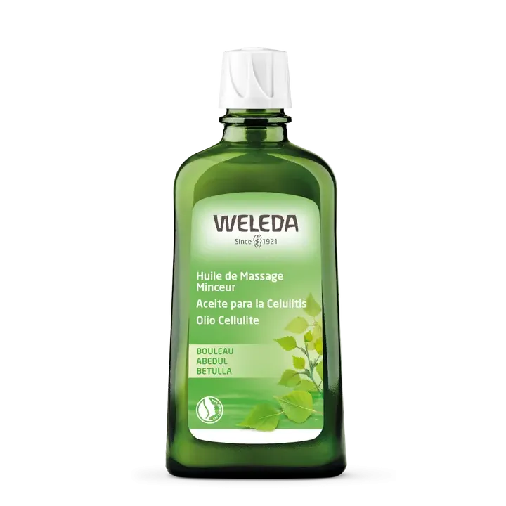 Huile de massage minceur bouleau Weleda - flacon de 200 ml