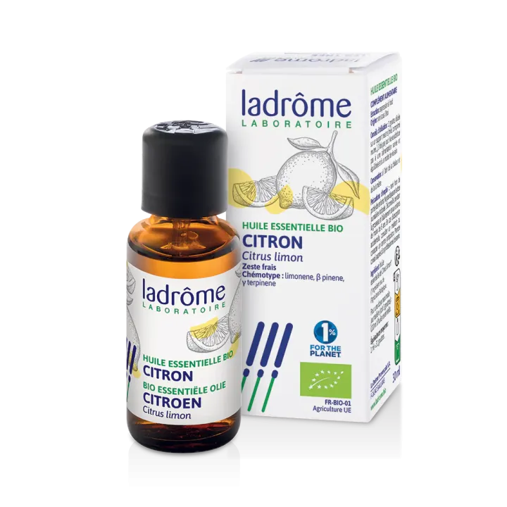 Huile essentielle Citron bio Ladrôme - flacon de 30ml