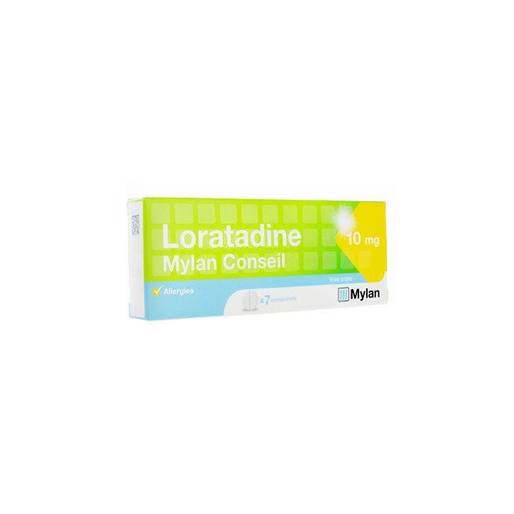 Loratadine 10 mg allergies Mylan - 7 comprimés
