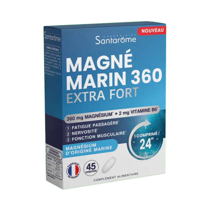 Magné marin 360 extra fort Santarome - boite de 45 comprimés