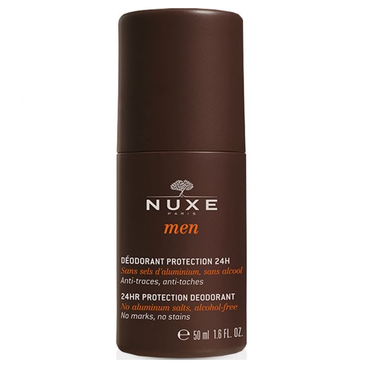 Déodorant protection 24h anti-traces, anti-taches Nuxe men - Roll-on de 50 ml
