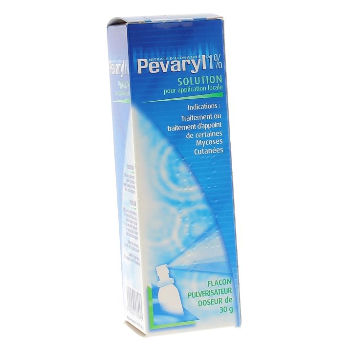 Pevaryl 1% solution pour application locale - flacon pulvérisateur doseur de 30g