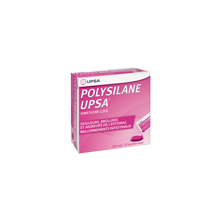 Polysilane gel oral en sachet-dose Upsa - boite de 12 sachets-doses