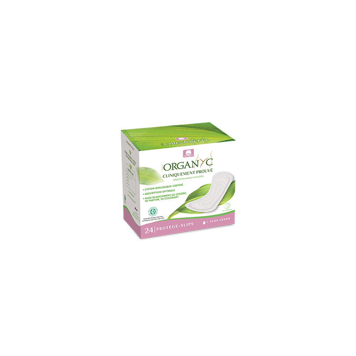 Protège-slip extra fin pocket bio Organyc - boite de 24 protèges-slips