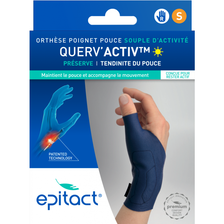 Querv'Activ Orthèse de poignet-pouce souple d'activité Epitact