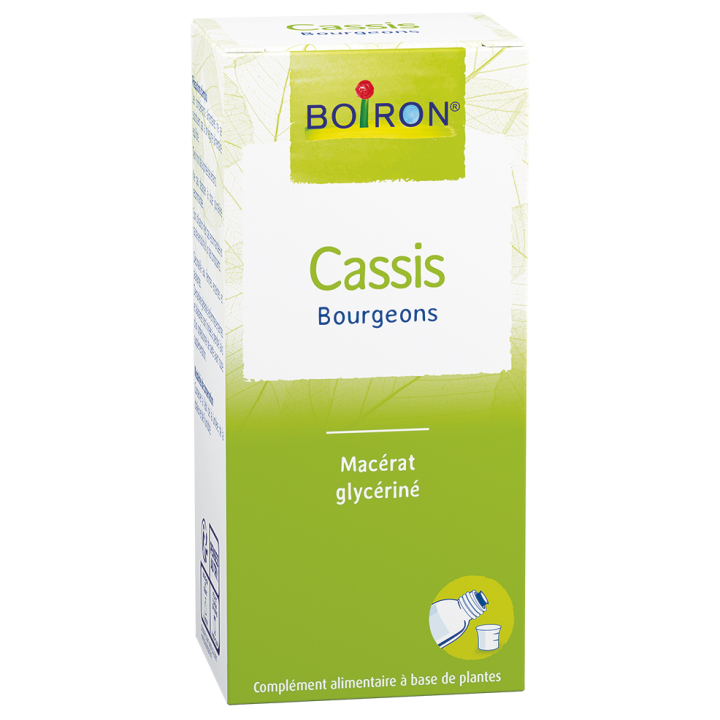 Sirop CASSIS Bourgeons Macérat Glycériné Allergie, Hypotension BOIRON - flacon de 60 ml