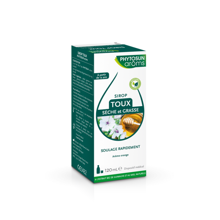 Sirop toux sèche et grasse Phytosun Arôms - flacon de 120 ml