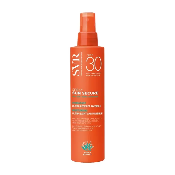 Sun Secure spray solaire hydratant SPF30 SVR - spray de 200 ml