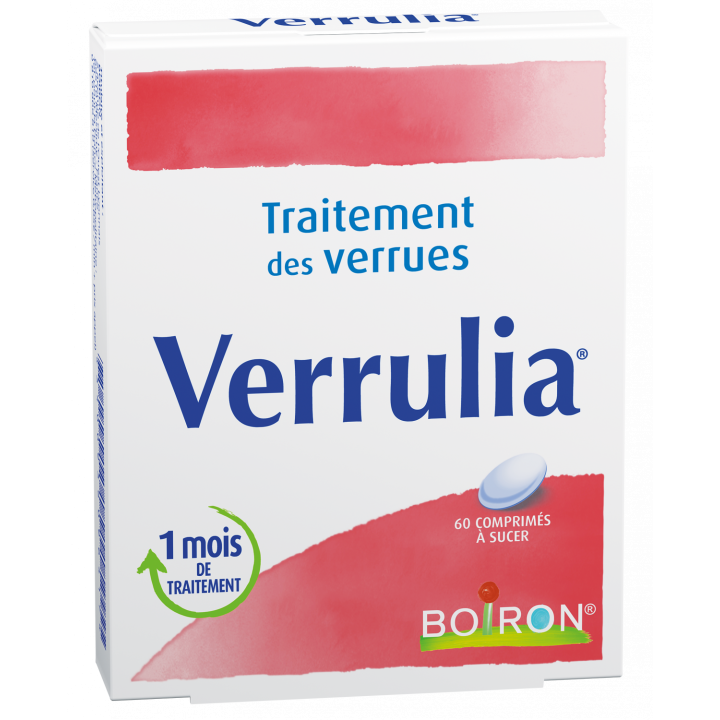 Verrulia traitement des verrues Boiron - boite de 60 comprimés