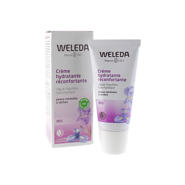 Crème hydratante réconfortante à l'Iris bio Weleda - tube de 30ml