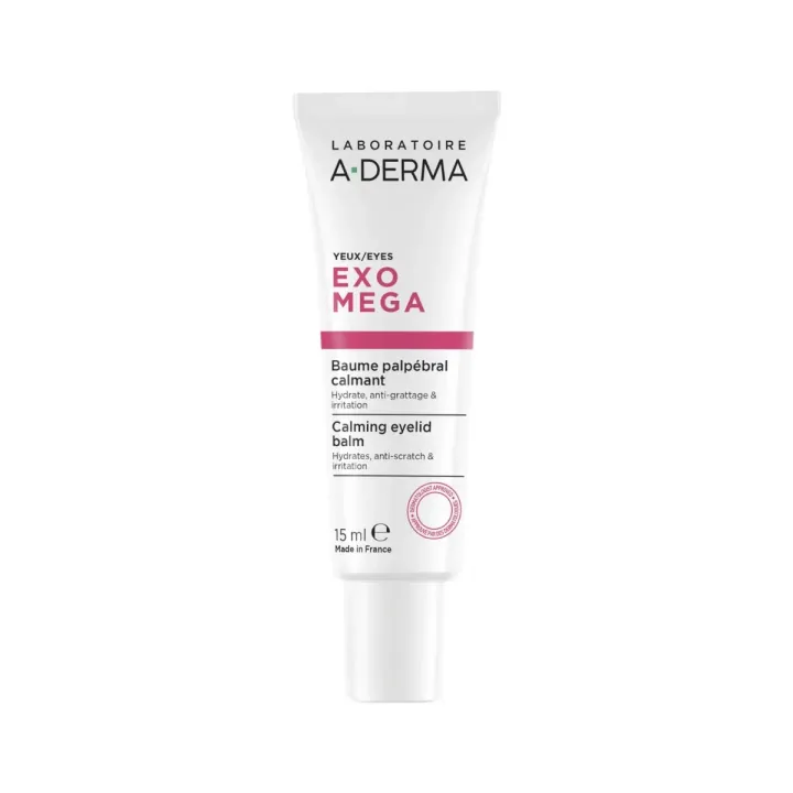 Exomega baume palpébral calmant A-Derma - tube de 15ml