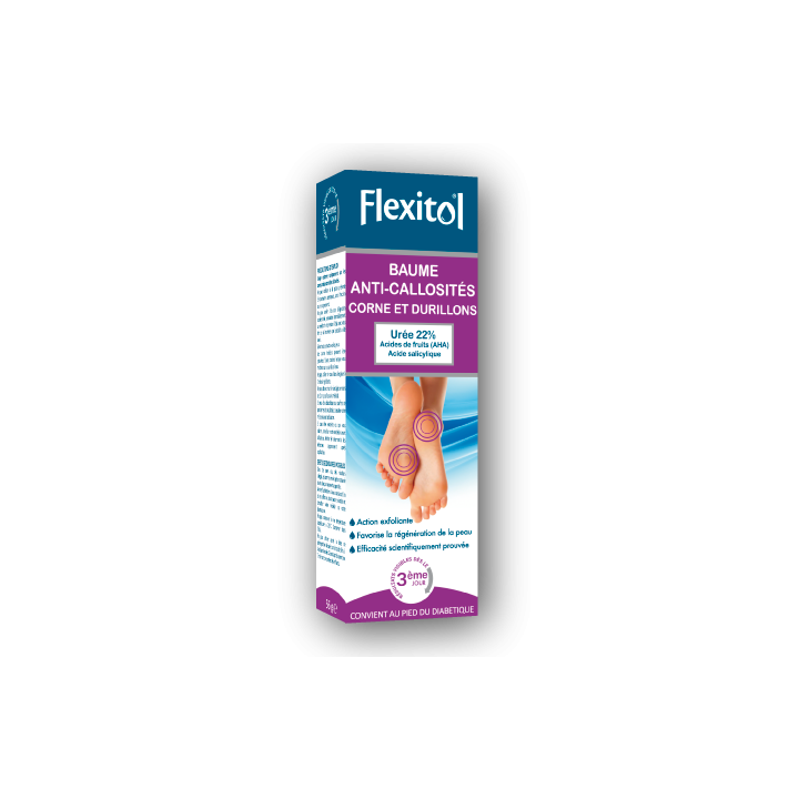 Baume Anti-Callosités Urée 22% Flexitol - tube de 56g