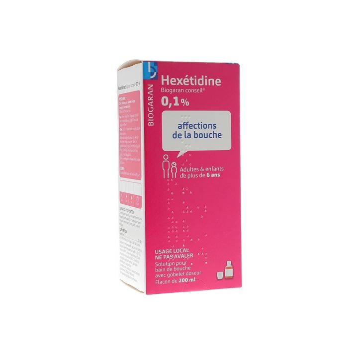 Hexétidine Biogaran conseil 0,1% - flacon de 200 ml
