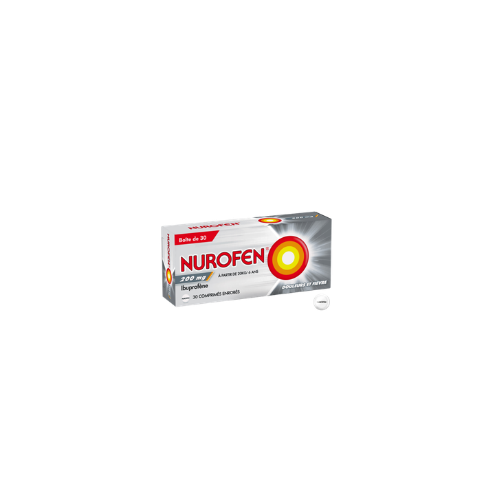 Nurofen 200mg comprimé - boîte de 30 comprimés enrobés