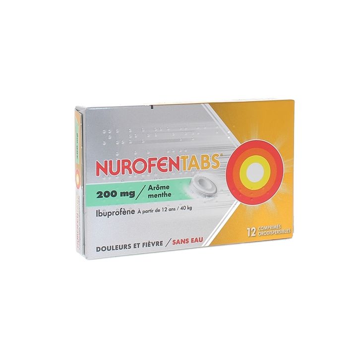 Nurofentabs 200 mg - 12 comprimés orodispersibles
