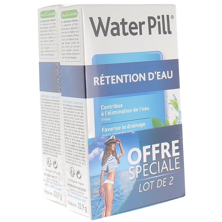 Water pill rétention d'eau Nutreov - Offre spéciale lot de 2 boites de 30 comprimés