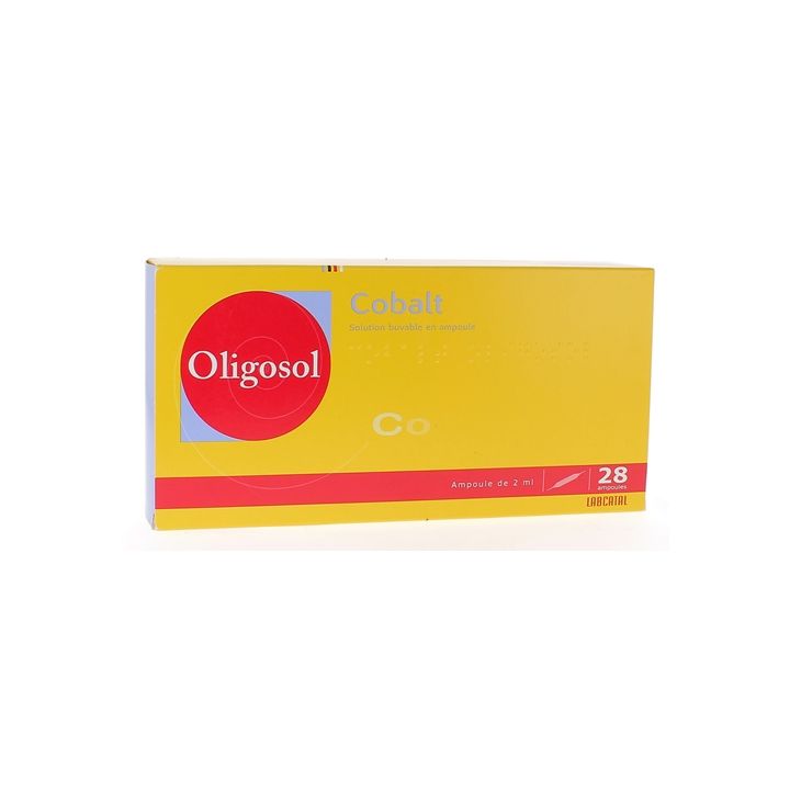 Oligosol Cobalt solution buvable en ampoule - boîte de 28 ampoules