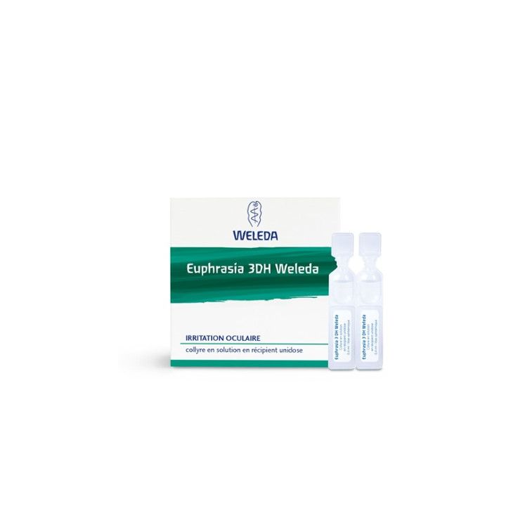 Euphrasia 3 DH Weleda collyre en solution en récipient unidose - boite de 10 unidoses
