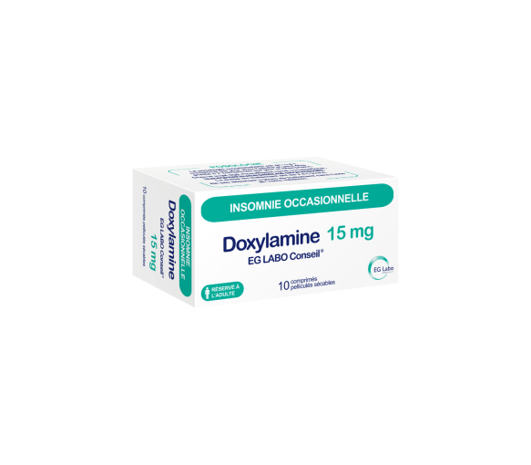 Doxylamine 15 mg EG Labo Conseil - boite de 10 comprimés