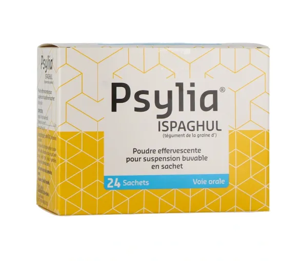 Psylia Ispaghul poudre effervescente pour suspension buvable en sachet - boite de 24 sachets