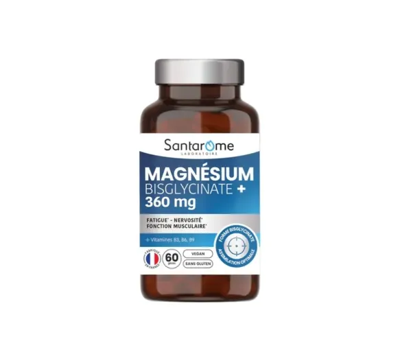 Magnésium bisglycinate+ 360mg Santarome - pot de 60 gélules - image 1