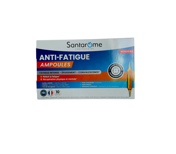 Anti-fatigue ampoules Santarome - boite de 10 ampoules de 15ml