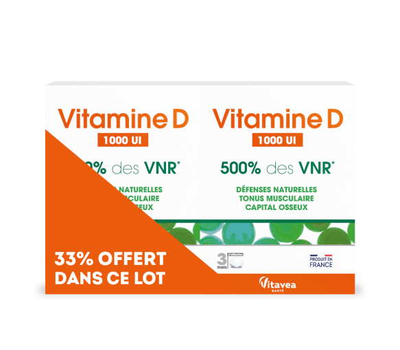 Vitamine D 1000UI Vitavea - lot de 2 boîtes de 90 comprimés - image 1