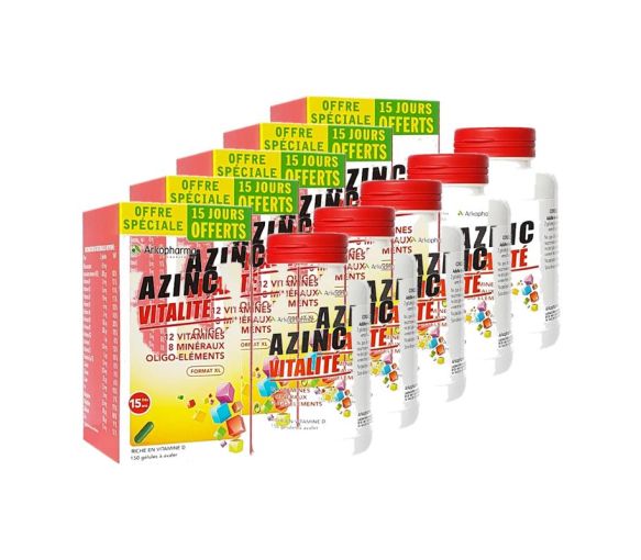 Azinc vitalité Arkopharma - boîte de 150 gélules (15 jours offerts) (lot de 5) - image 1