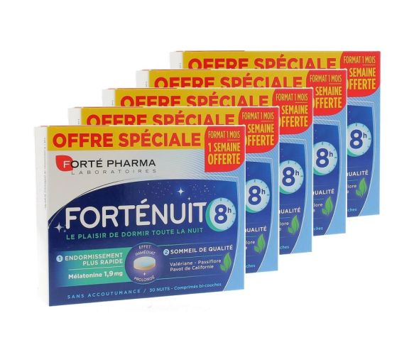 Forte Nuit 8h Forté Pharma - boîte de 30 comprimés (lot de 5)