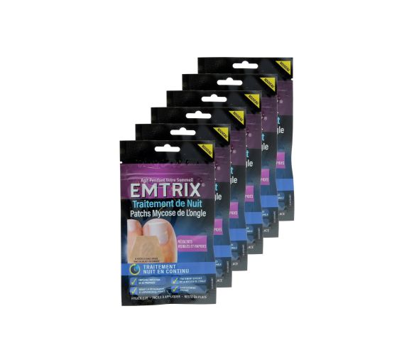 Patch nuit Traitement mycose de l’ongle Emtrix - sachet de 14 patchs (lot de 6) - image 1
