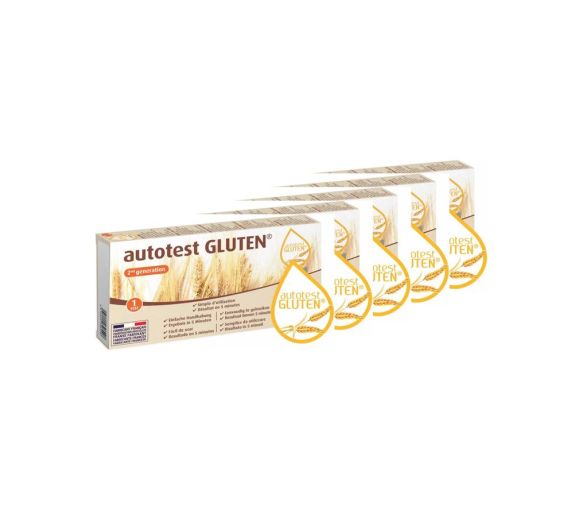 Autotest gluten 2nd génération AAZ - un test (lot de 5)