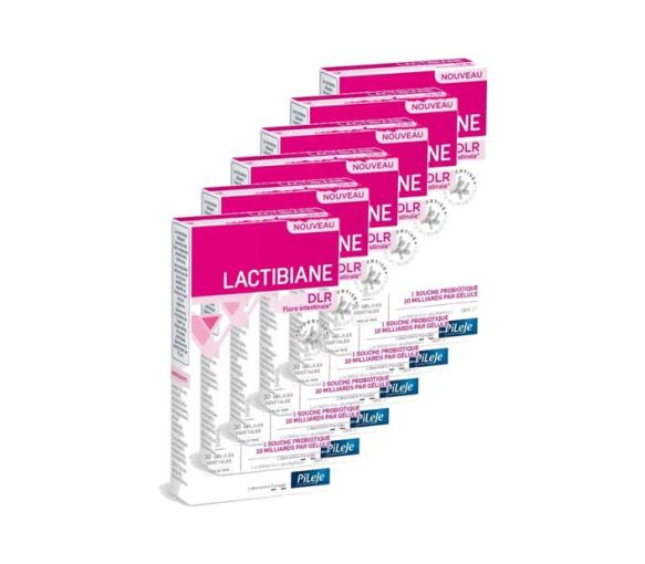 Lactibiane DLR flore intestinale Pileje - boîte de 30 gélules végétales  (lot de 6)