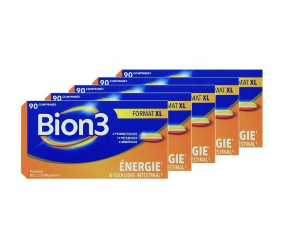 Bion3 énergie et équilibre intestinal - boite de 90 comprimés (lot de 5) - image 1
