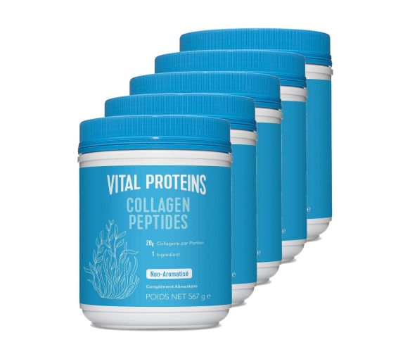 Peptides de collagène non-aromatisé Vital Proteins - pot de 567 g (lot de 5) - image 1