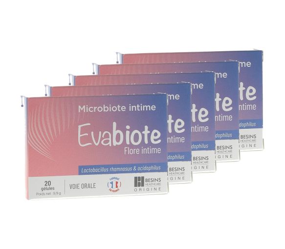 Evabiote flore intime Besins Healthcare - boite de 20 gélules (lot de 5) - image 1