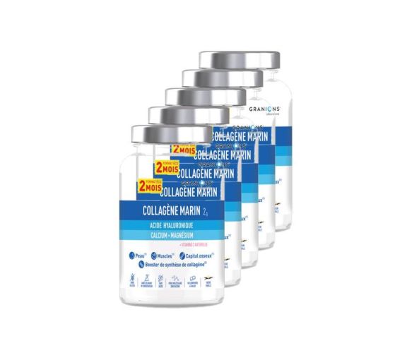 Collagène marin Granions - pot de 180 comprimés (lot de 5)