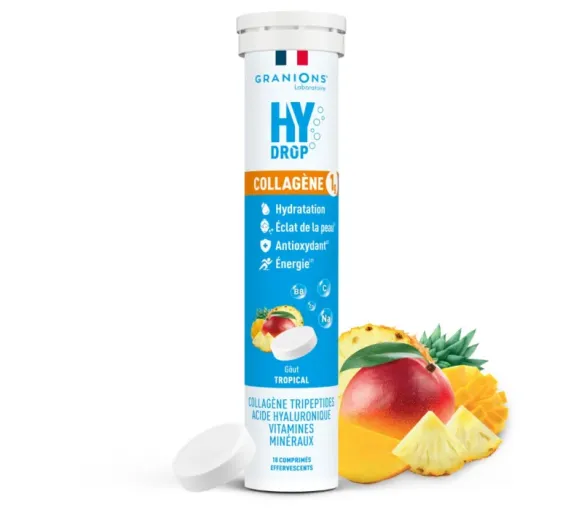 Hydrop Collagène 1g tropical Granions - tube de 18 comprimés effervescents - image 1