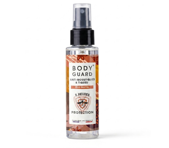 Spray anti-moustiques parfumé Oud Santal Bodyguard - spray de 100 ml